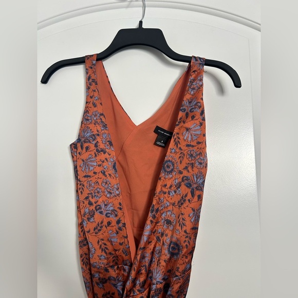 Club Monaco Floral Printed Wrap Dress size 2 boho feminine lightweight summer - Picture 7 of 12